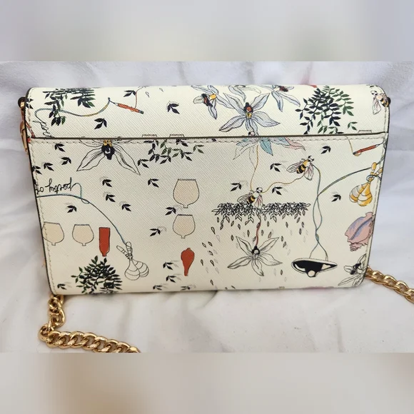 Tory Burch Emerson Poetry Of Things Crossbody Wallet - Picture 2 of 8